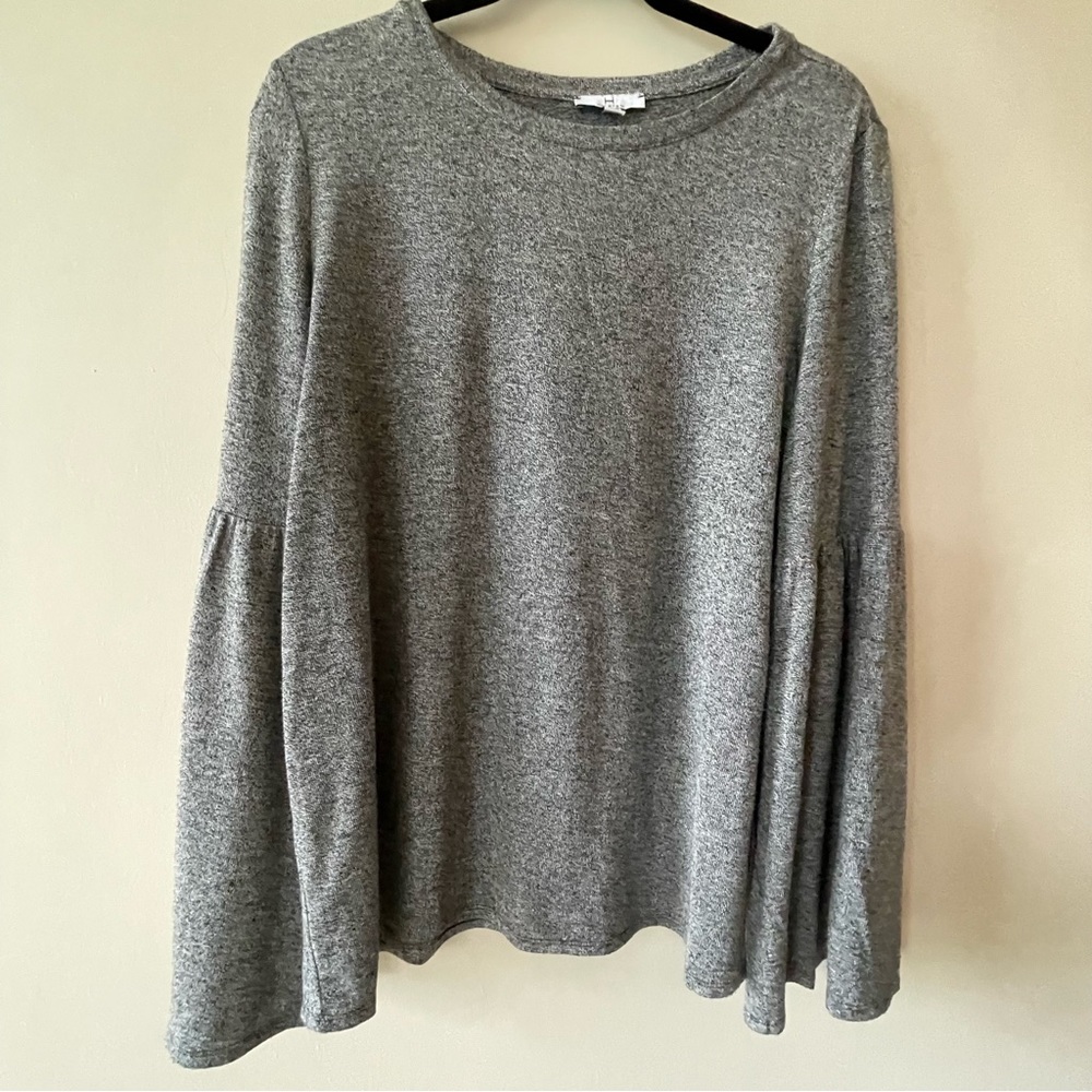 Halston Bell Sleeve Sweater